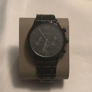 Fossil Dark-Toned Chronograph Watch